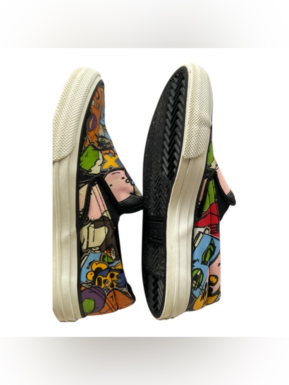 Converse Chuck Taylor Slip On Comic Pop Art Print Sneakers Women 7.5 - Picture 5 of 7